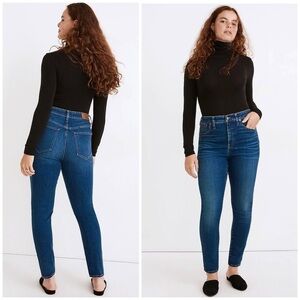 Madewell Curvy High Rise Lanette Wash Women’s Skinny Jeans Sz 25